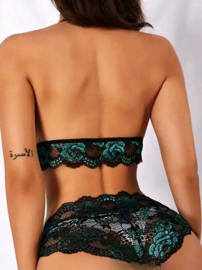 sexy and romantic lingerie two-color lace 