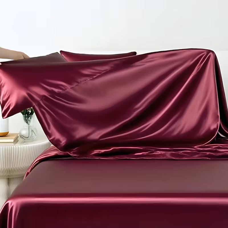 Queen Size Bed Sheet Set With 2 Pillowcases, Fitted Sheets