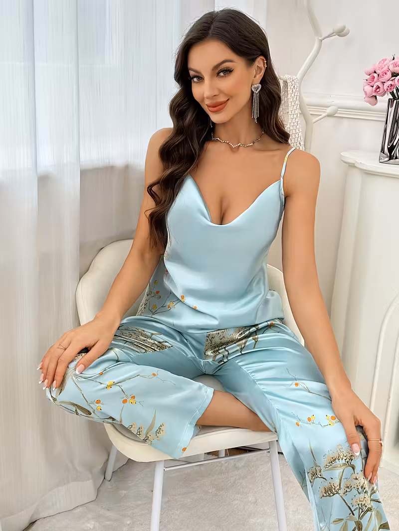 Nightwear with Cherry Print