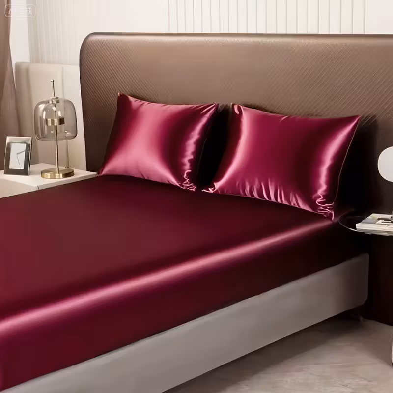 Queen Size Bed Sheet Set With 2 Pillowcases, Fitted Sheets
